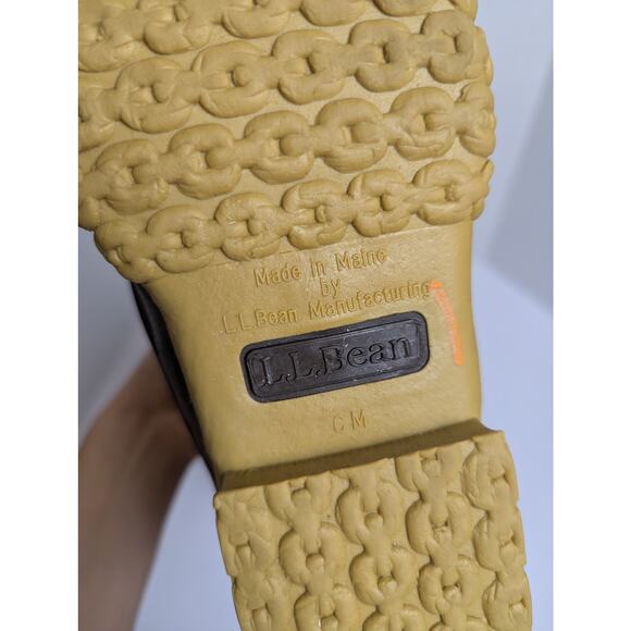 L.L. Bean Gore-Tex Dark Brown Primaloft Liner Leather Duck Rain Boots Women 6M - Picture 7 of 16